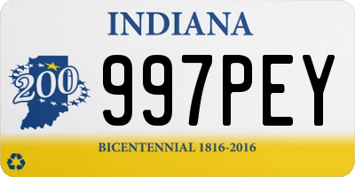 IN license plate 997PEY