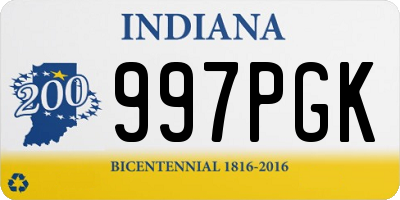 IN license plate 997PGK