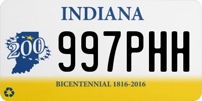 IN license plate 997PHH