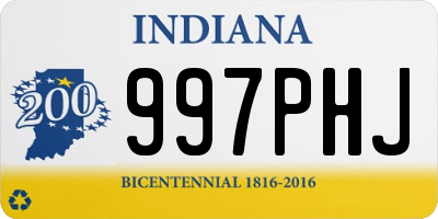 IN license plate 997PHJ