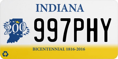 IN license plate 997PHY