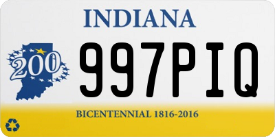 IN license plate 997PIQ