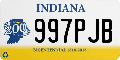 IN license plate 997PJB