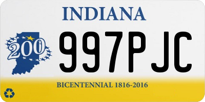 IN license plate 997PJC