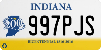 IN license plate 997PJS