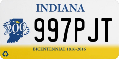 IN license plate 997PJT