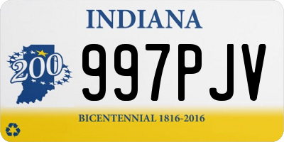 IN license plate 997PJV