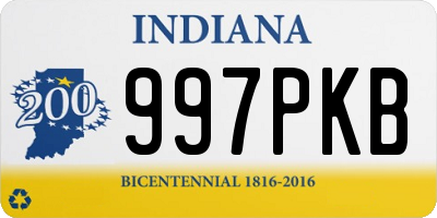 IN license plate 997PKB