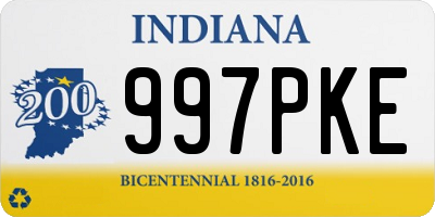 IN license plate 997PKE