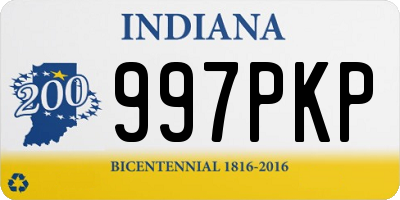 IN license plate 997PKP