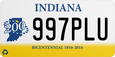 IN license plate 997PLU