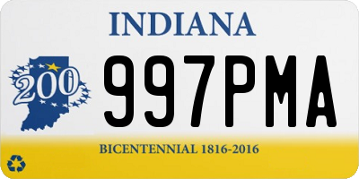 IN license plate 997PMA