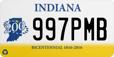 IN license plate 997PMB