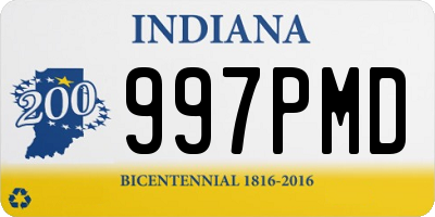 IN license plate 997PMD