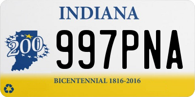 IN license plate 997PNA