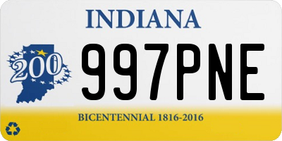 IN license plate 997PNE