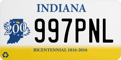 IN license plate 997PNL