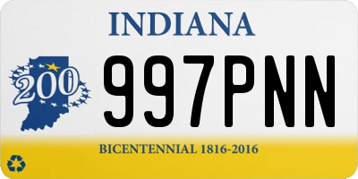 IN license plate 997PNN