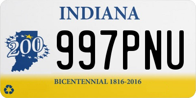 IN license plate 997PNU