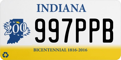 IN license plate 997PPB