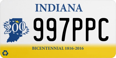 IN license plate 997PPC