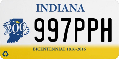 IN license plate 997PPH