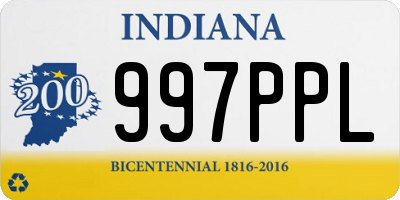 IN license plate 997PPL