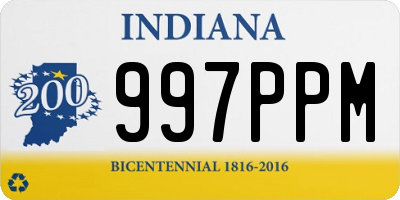 IN license plate 997PPM