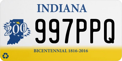 IN license plate 997PPQ