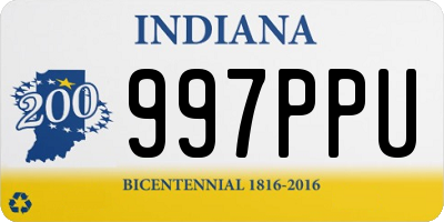 IN license plate 997PPU