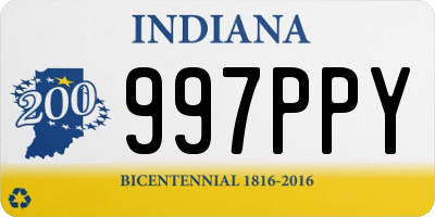 IN license plate 997PPY