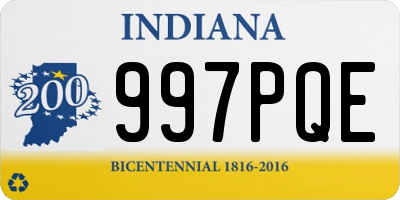 IN license plate 997PQE