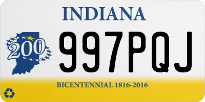 IN license plate 997PQJ