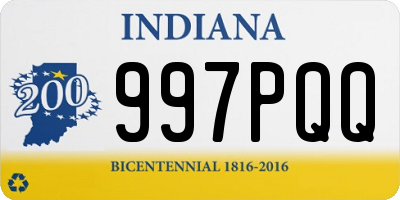 IN license plate 997PQQ