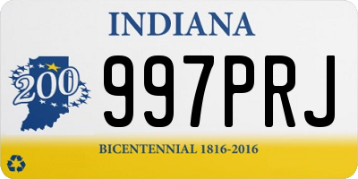 IN license plate 997PRJ