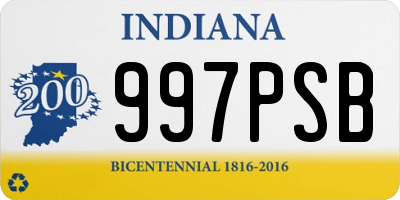 IN license plate 997PSB