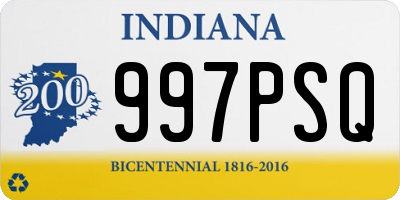 IN license plate 997PSQ