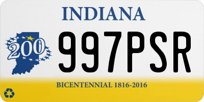 IN license plate 997PSR