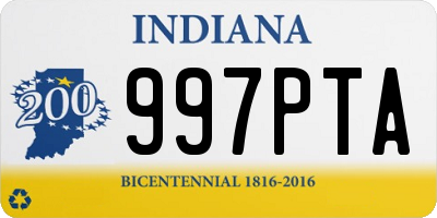 IN license plate 997PTA