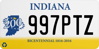 IN license plate 997PTZ