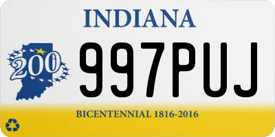 IN license plate 997PUJ