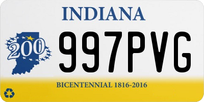 IN license plate 997PVG