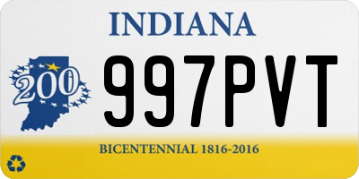 IN license plate 997PVT