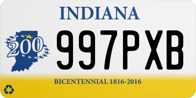 IN license plate 997PXB