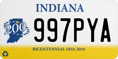 IN license plate 997PYA