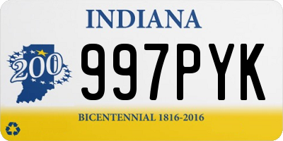 IN license plate 997PYK