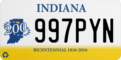 IN license plate 997PYN