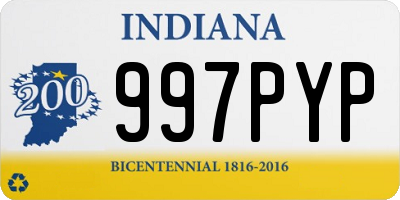 IN license plate 997PYP