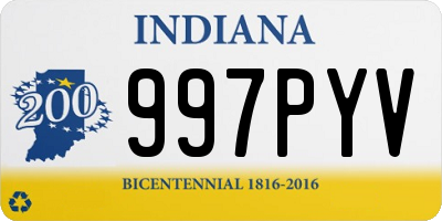 IN license plate 997PYV