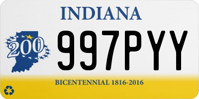 IN license plate 997PYY